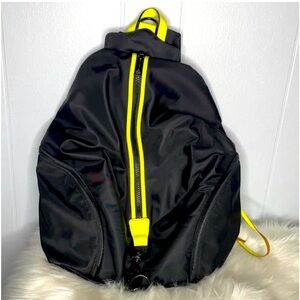 Rebecca Minkoff black & neon Backpack .